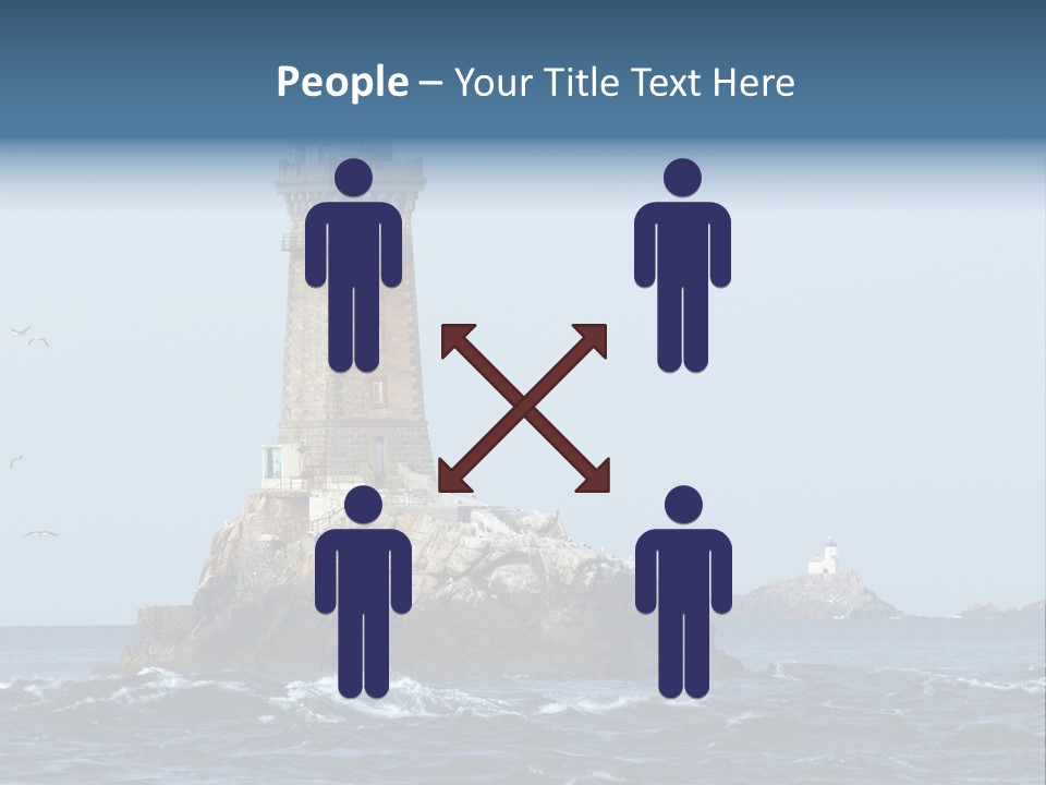 Island Rocky Tower PowerPoint Template