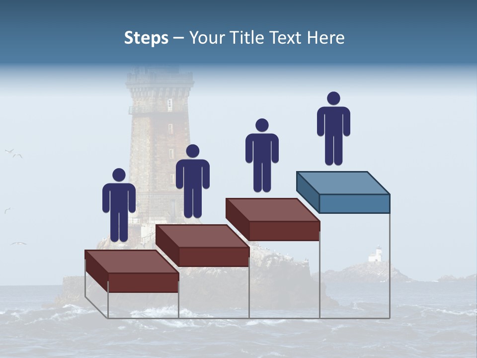 Island Rocky Tower PowerPoint Template
