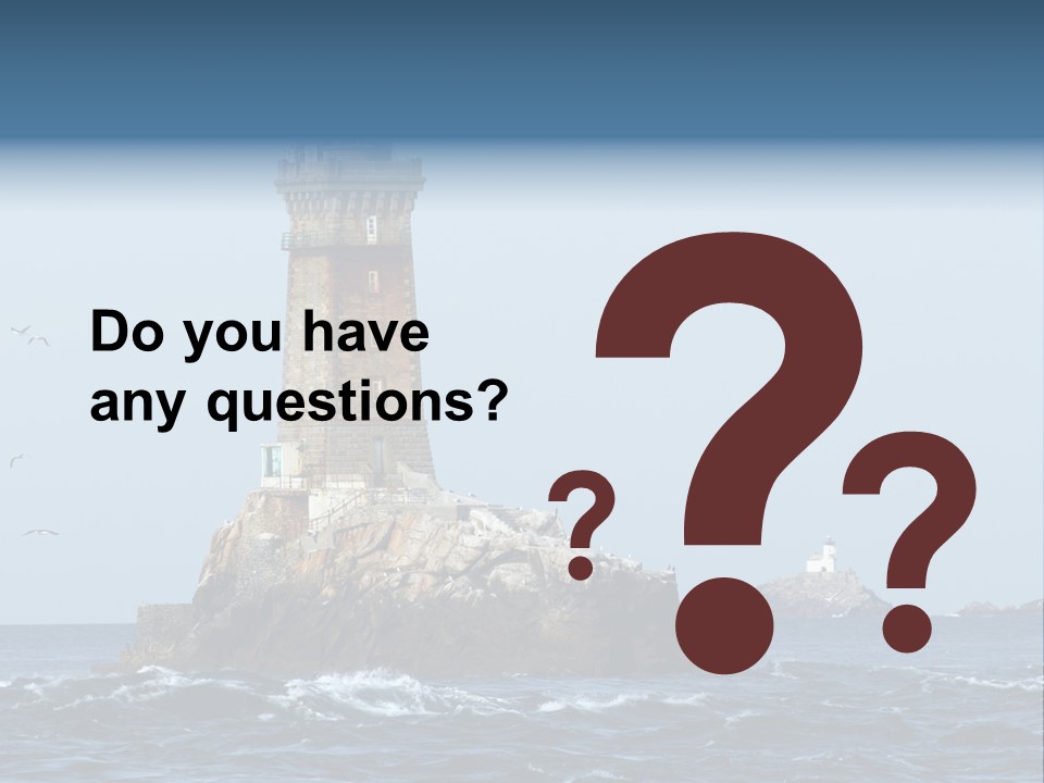 Island Rocky Tower PowerPoint Template