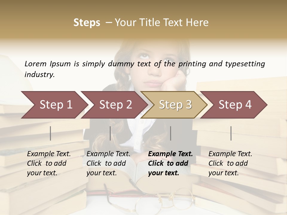 Portrait Preschool Literature PowerPoint Template