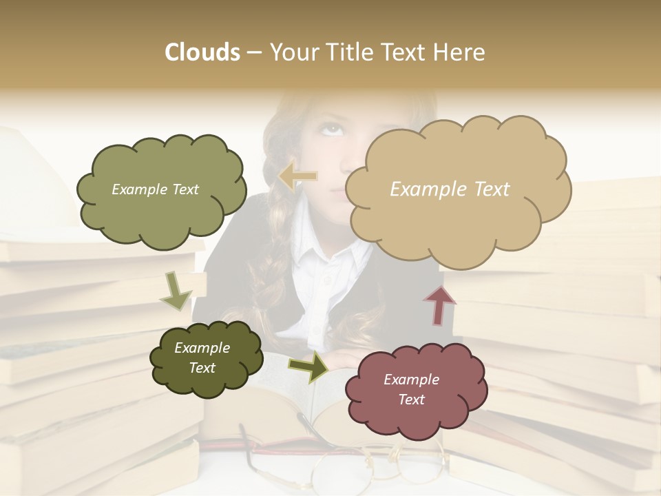 Portrait Preschool Literature PowerPoint Template