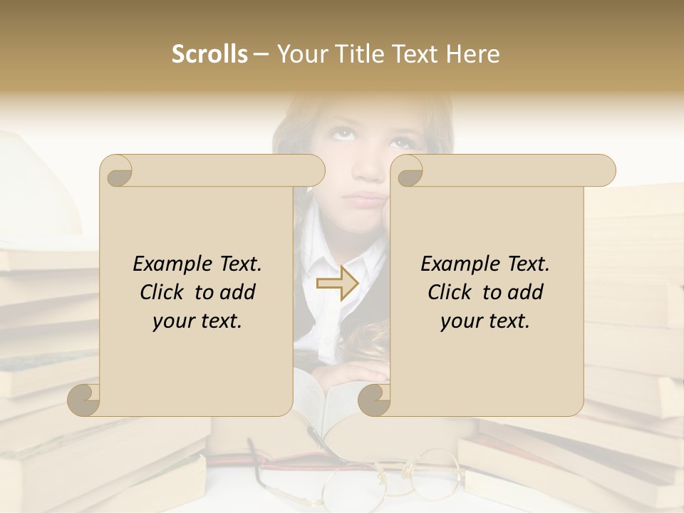 Portrait Preschool Literature PowerPoint Template