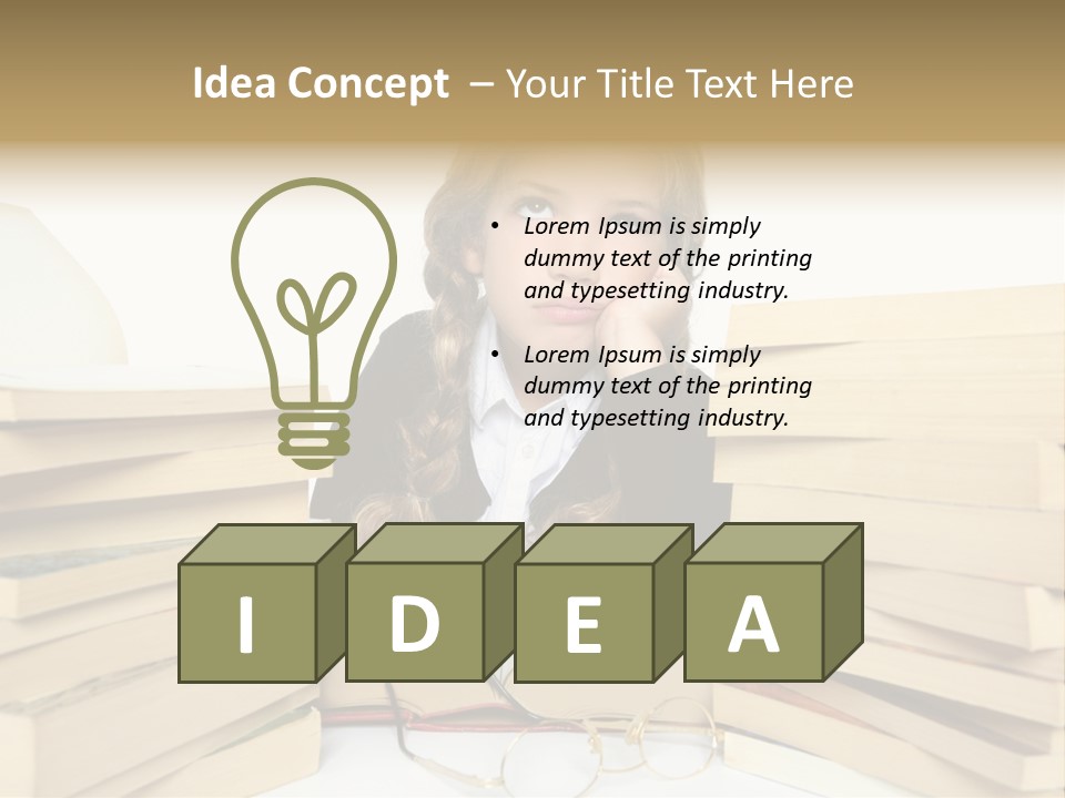 Portrait Preschool Literature PowerPoint Template