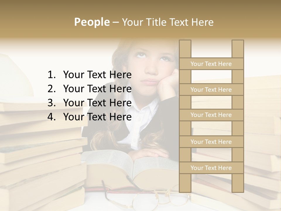 Portrait Preschool Literature PowerPoint Template