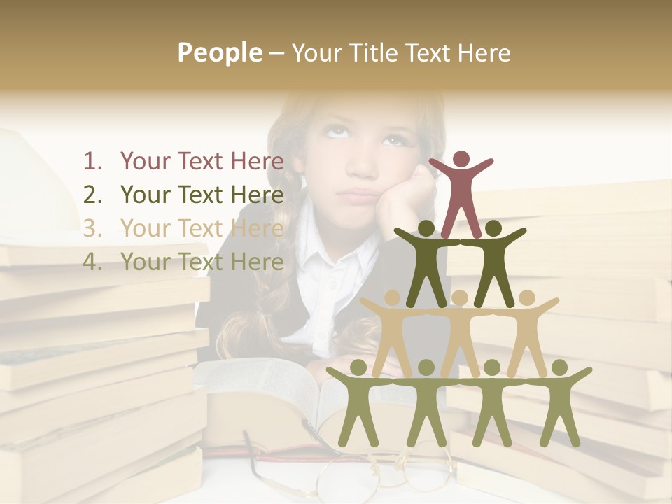 Portrait Preschool Literature PowerPoint Template