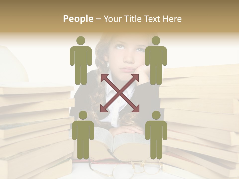 Portrait Preschool Literature PowerPoint Template