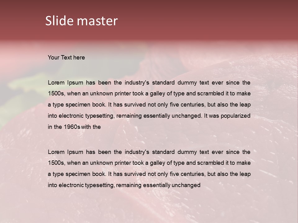 Eat Meat Ingredient PowerPoint Template