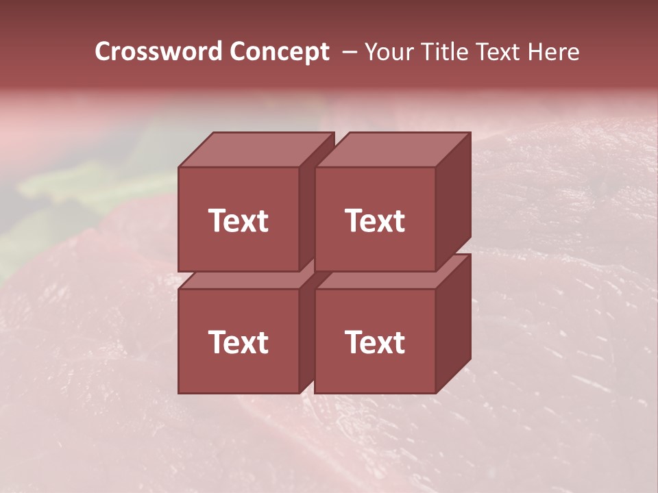 Eat Meat Ingredient PowerPoint Template