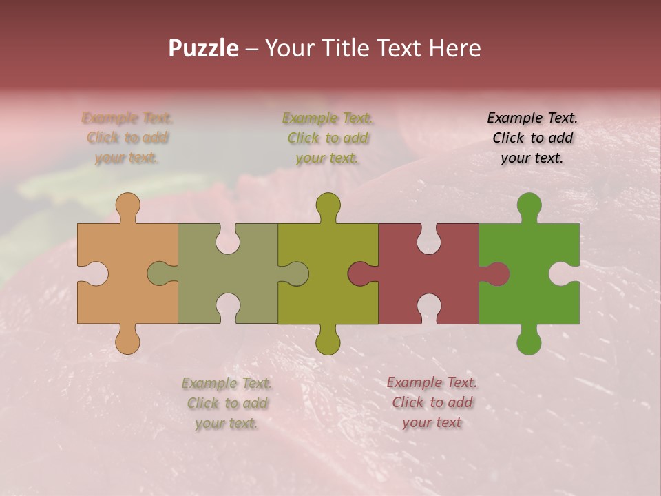 Eat Meat Ingredient PowerPoint Template