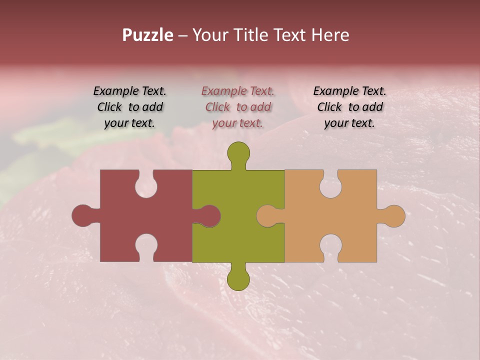 Eat Meat Ingredient PowerPoint Template