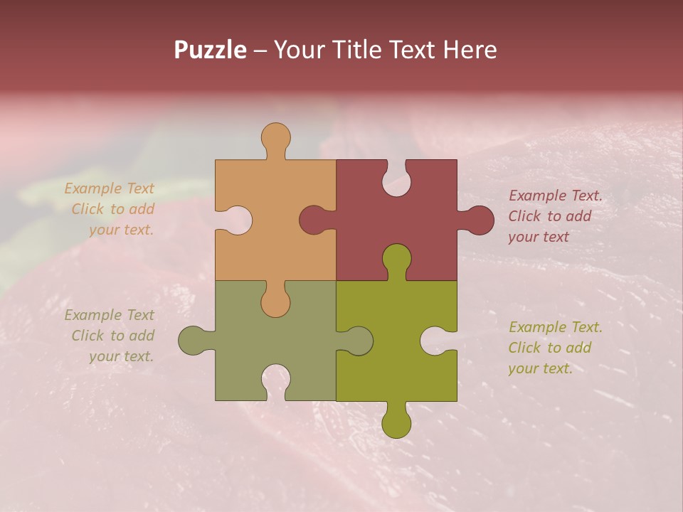 Eat Meat Ingredient PowerPoint Template