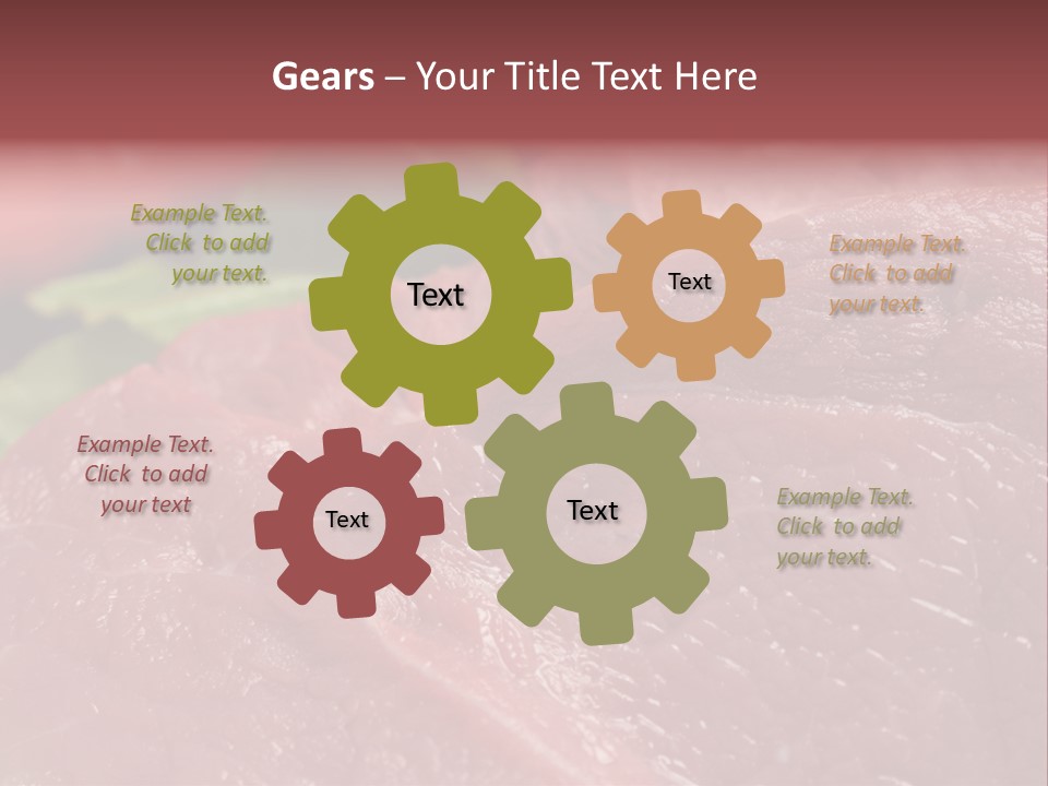 Eat Meat Ingredient PowerPoint Template
