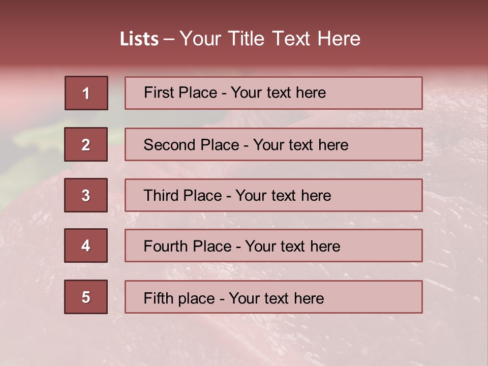 Eat Meat Ingredient PowerPoint Template