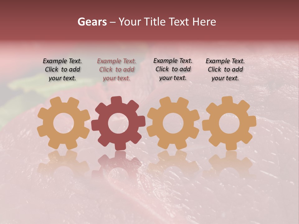 Eat Meat Ingredient PowerPoint Template