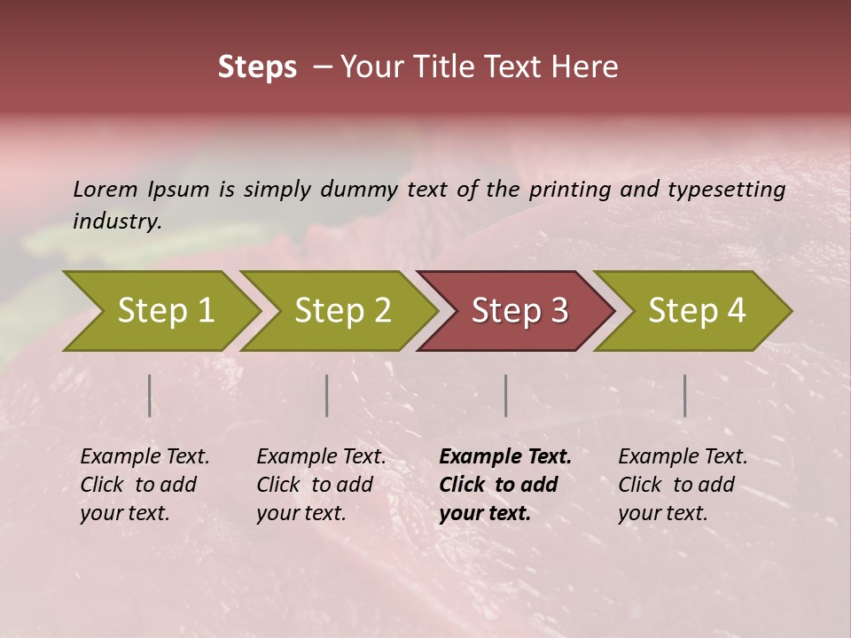 Eat Meat Ingredient PowerPoint Template