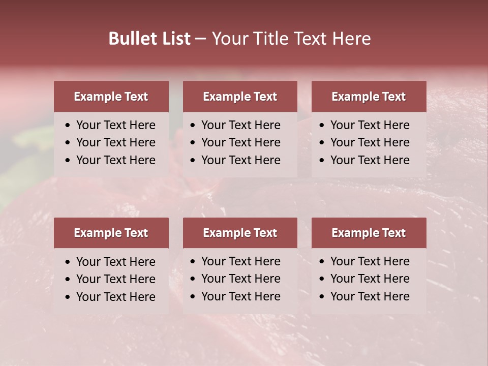 Eat Meat Ingredient PowerPoint Template