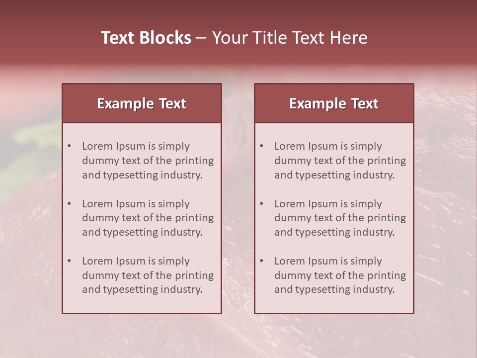 Eat Meat Ingredient PowerPoint Template