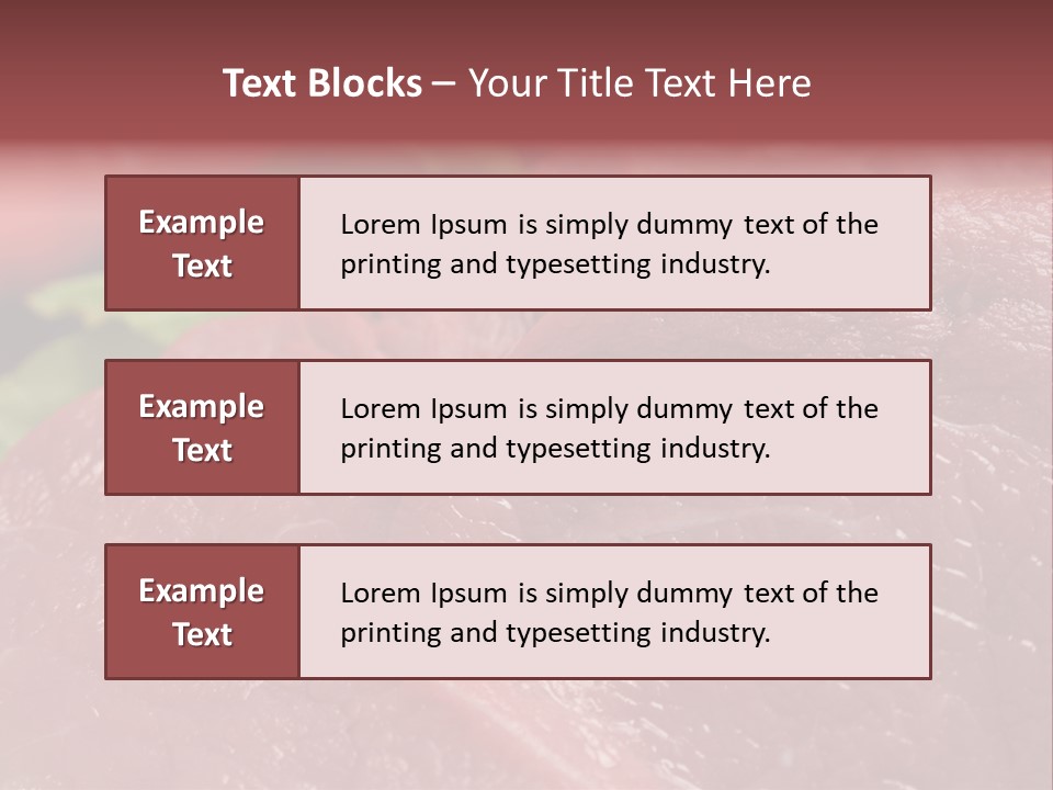 Eat Meat Ingredient PowerPoint Template