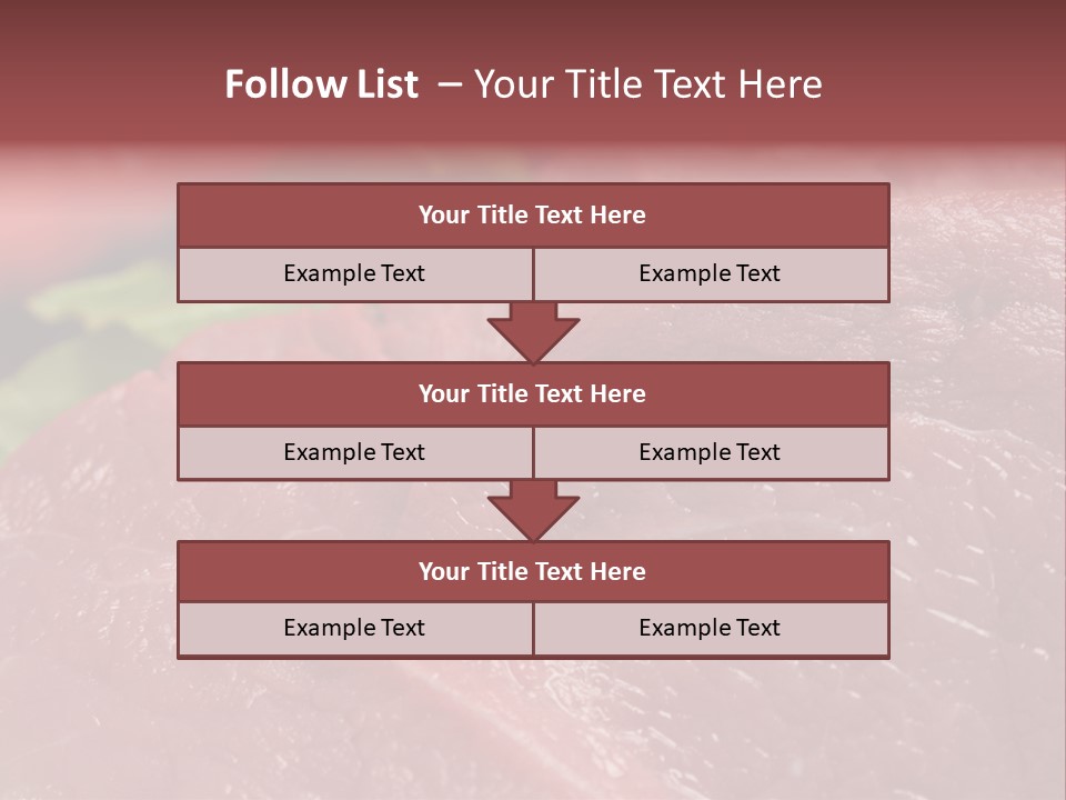 Eat Meat Ingredient PowerPoint Template
