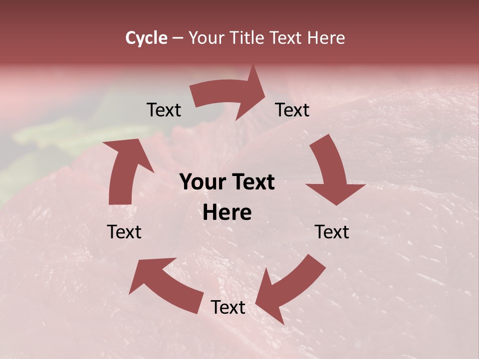 Eat Meat Ingredient PowerPoint Template