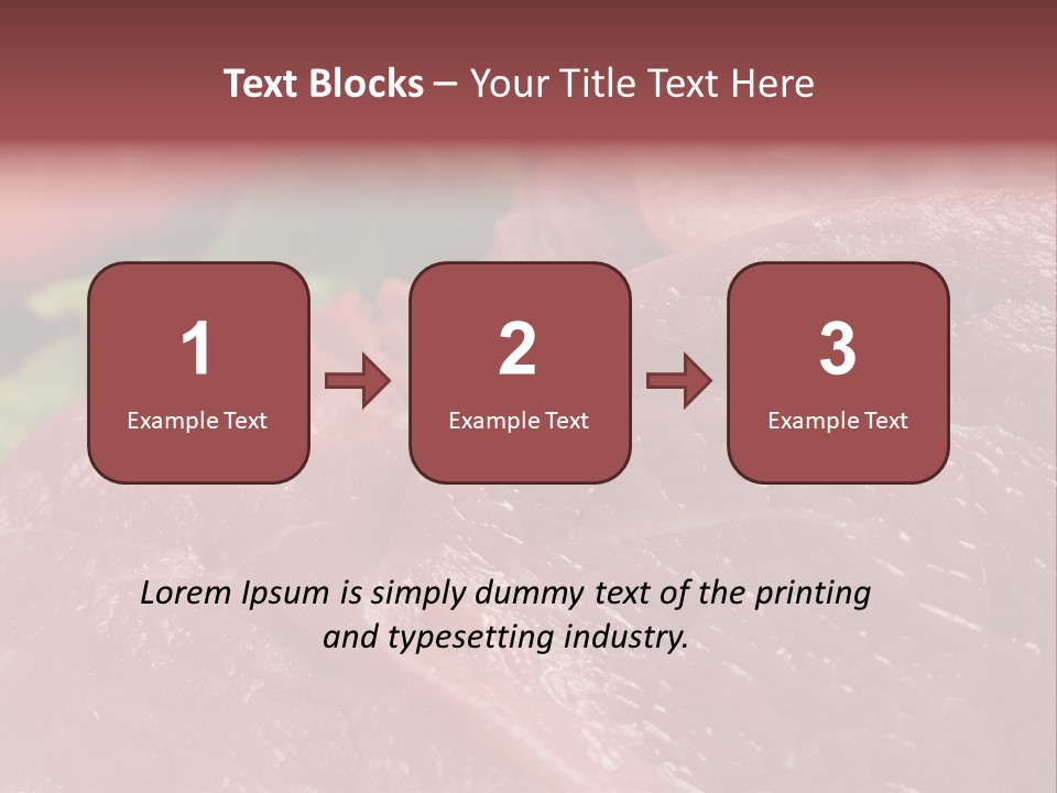 Eat Meat Ingredient PowerPoint Template