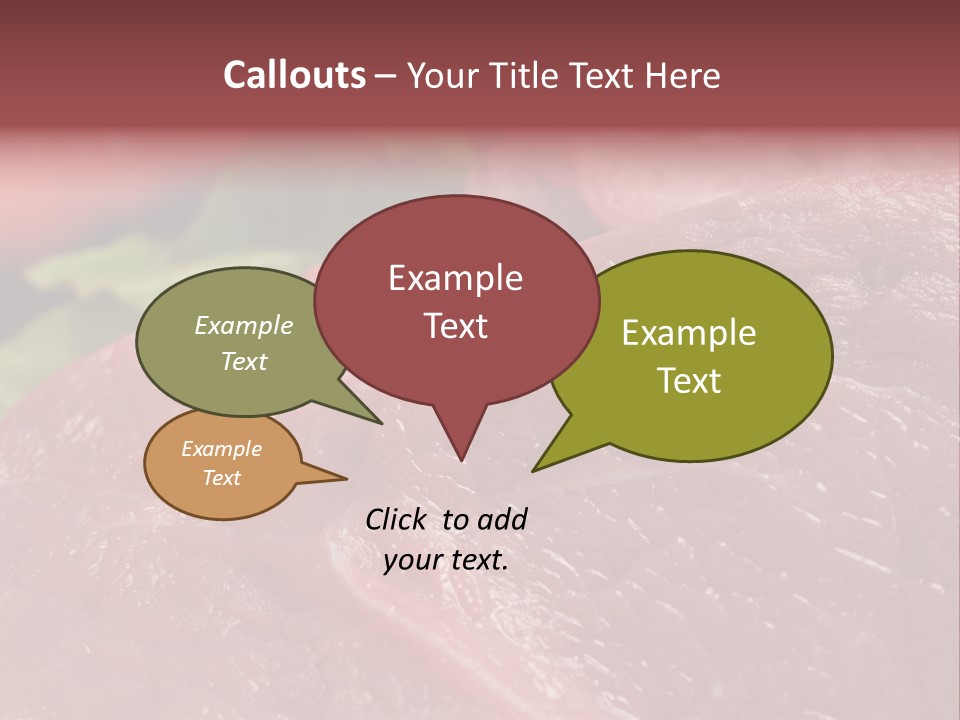 Eat Meat Ingredient PowerPoint Template
