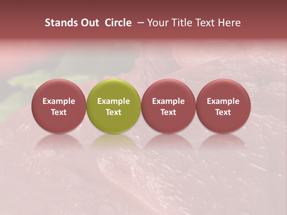 Eat Meat Ingredient PowerPoint Template