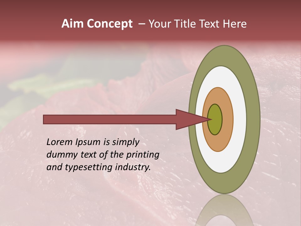 Eat Meat Ingredient PowerPoint Template