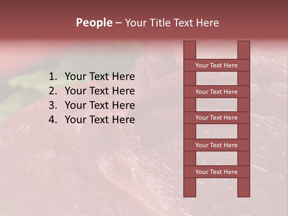 Eat Meat Ingredient PowerPoint Template