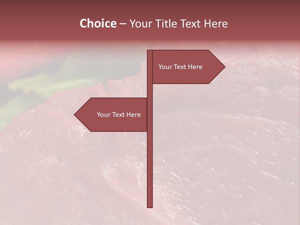 Eat Meat Ingredient PowerPoint Template