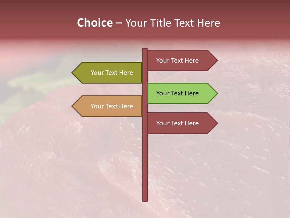 Eat Meat Ingredient PowerPoint Template