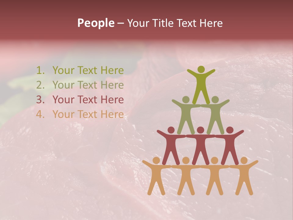 Eat Meat Ingredient PowerPoint Template