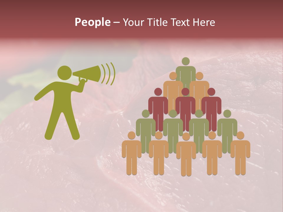 Eat Meat Ingredient PowerPoint Template