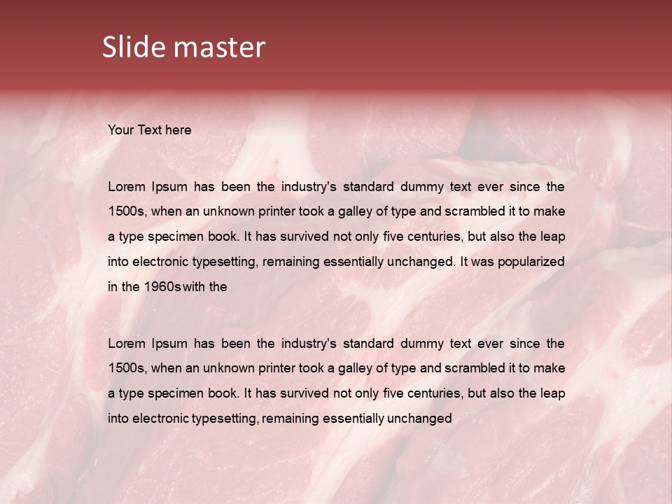 Uncooked Cooking Close Up PowerPoint Template