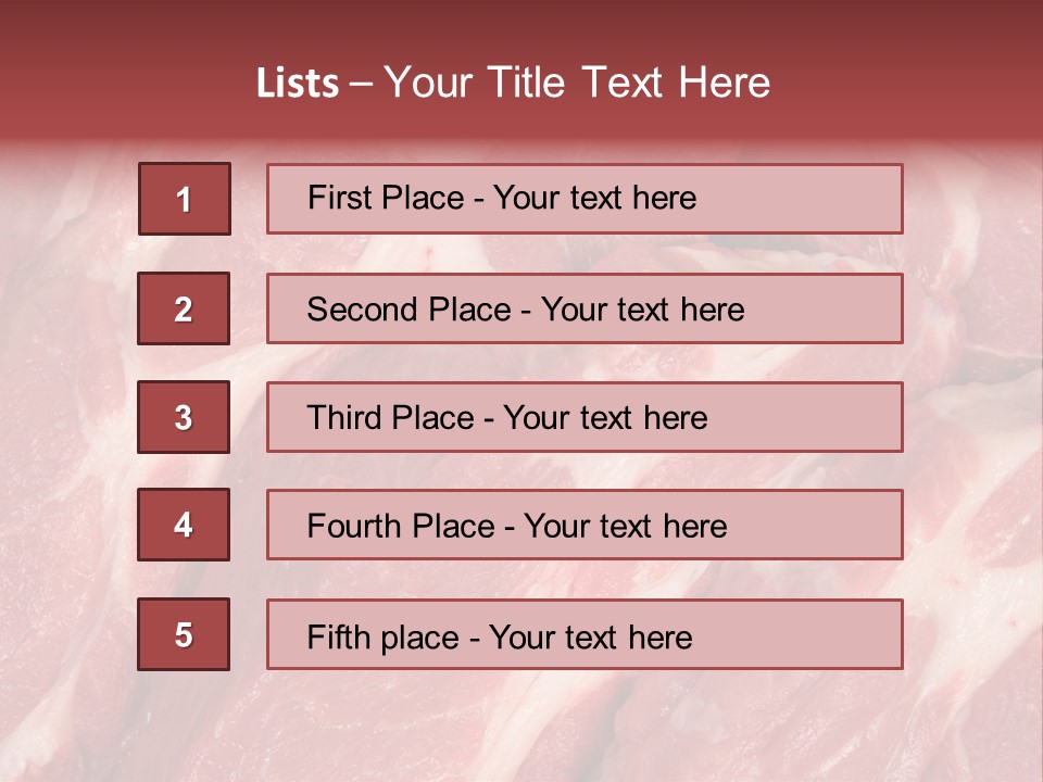 Uncooked Cooking Close Up PowerPoint Template
