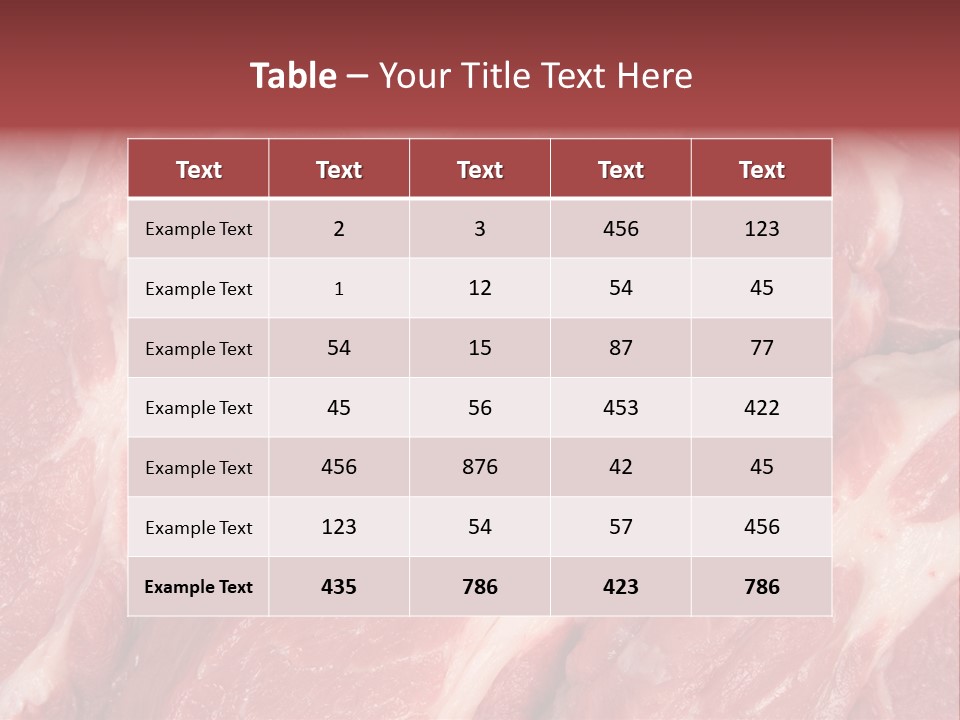 Uncooked Cooking Close Up PowerPoint Template