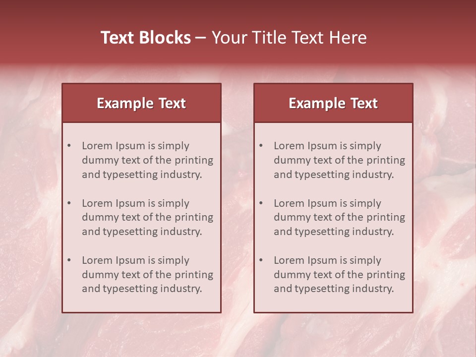 Uncooked Cooking Close Up PowerPoint Template