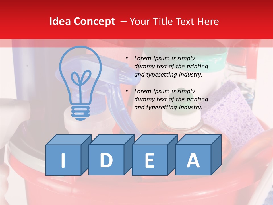 Sponge Upkeep Maid PowerPoint Template