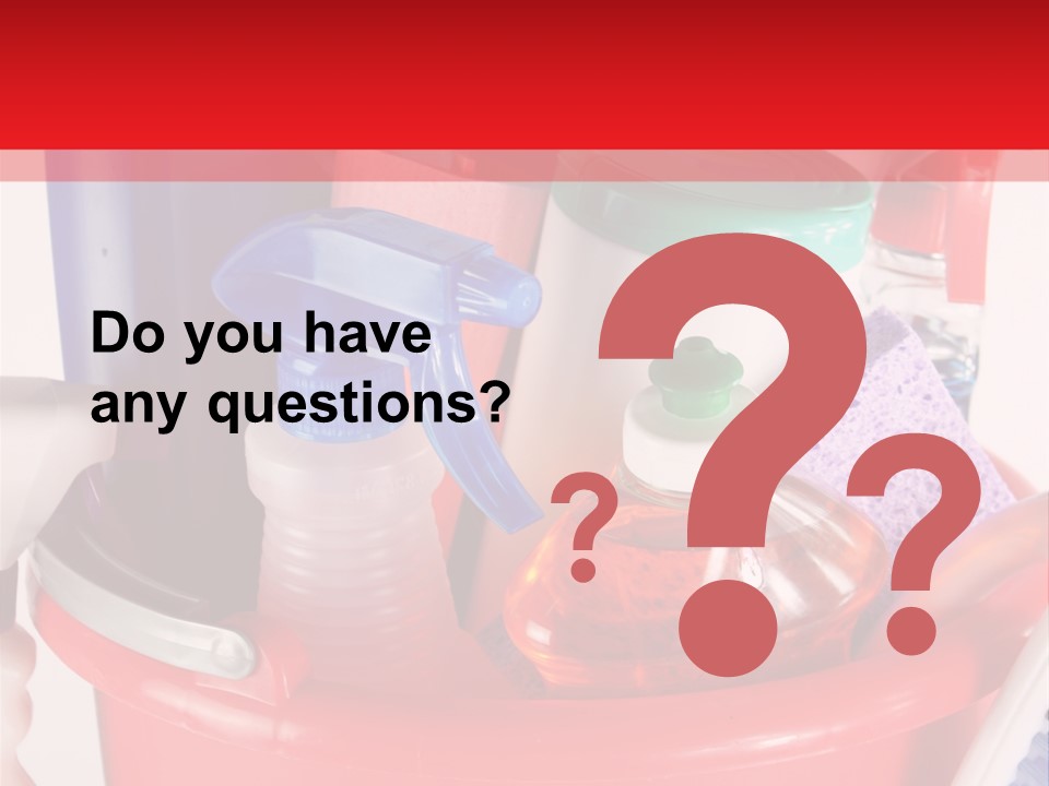 Sponge Upkeep Maid PowerPoint Template