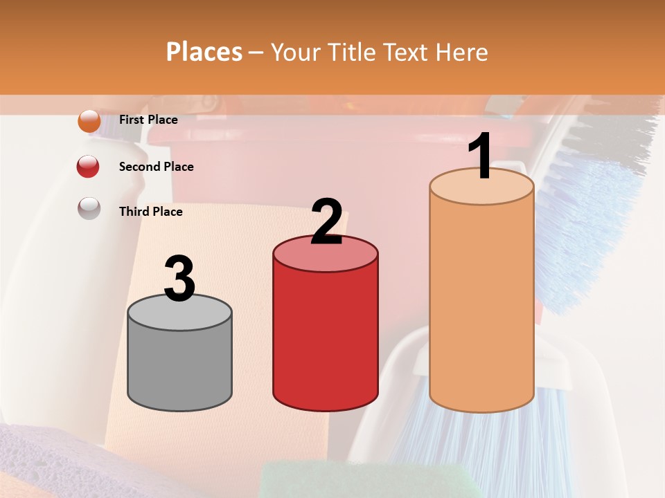 Bucket Housework Polish PowerPoint Template