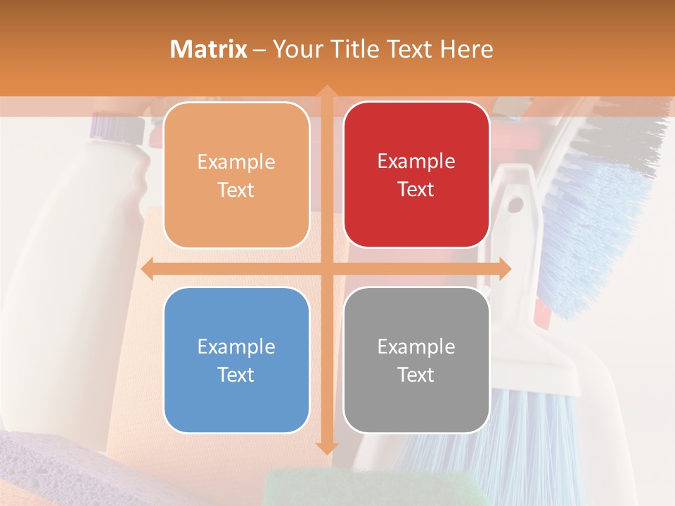 Bucket Housework Polish PowerPoint Template