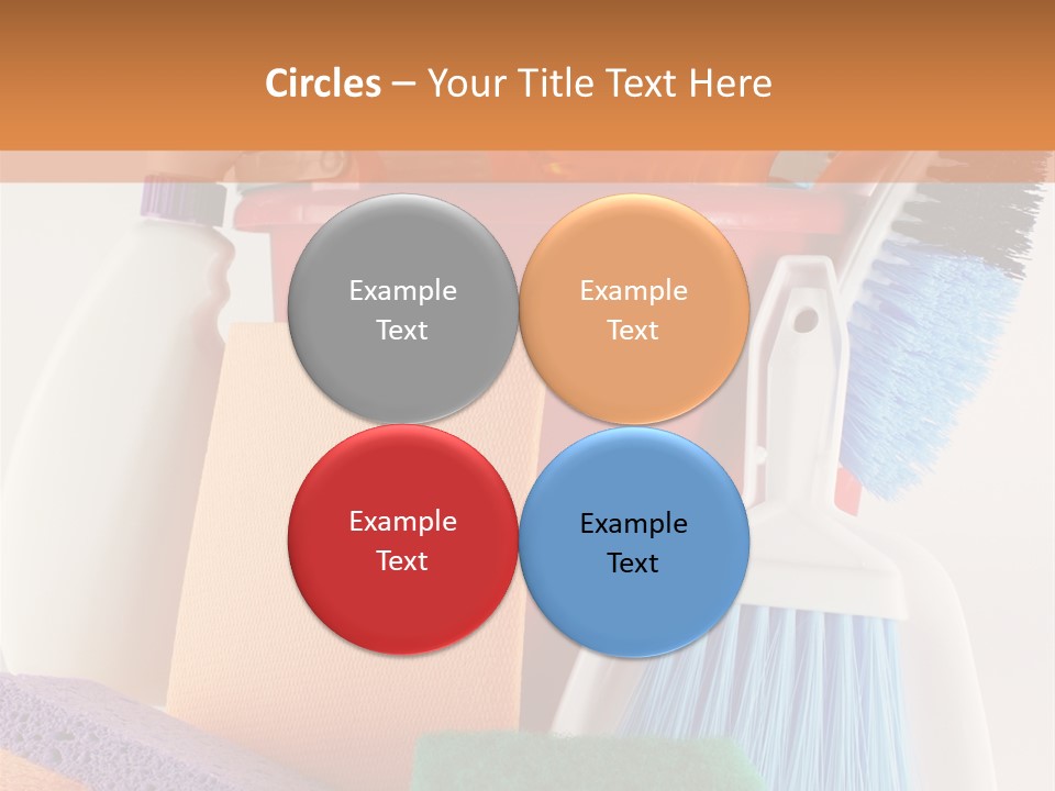 Bucket Housework Polish PowerPoint Template