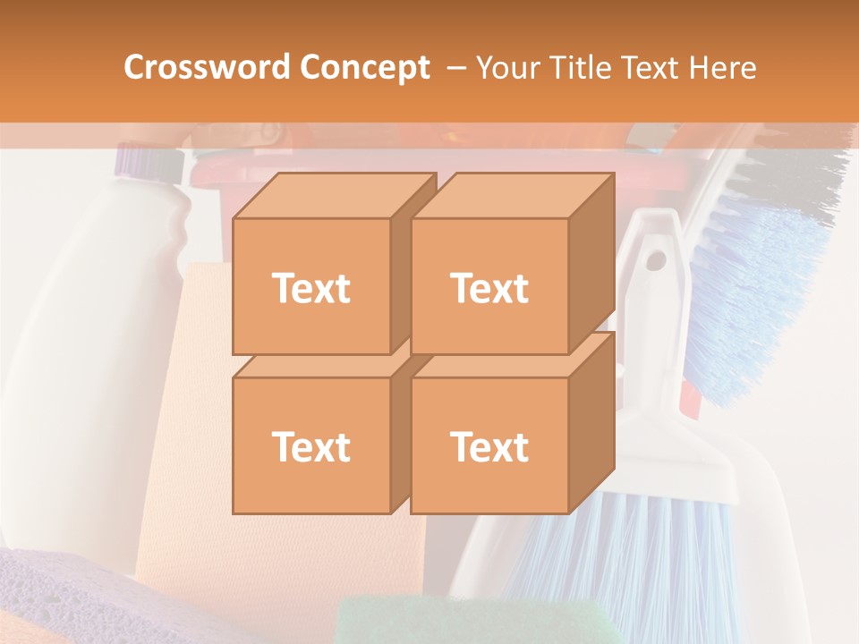 Bucket Housework Polish PowerPoint Template