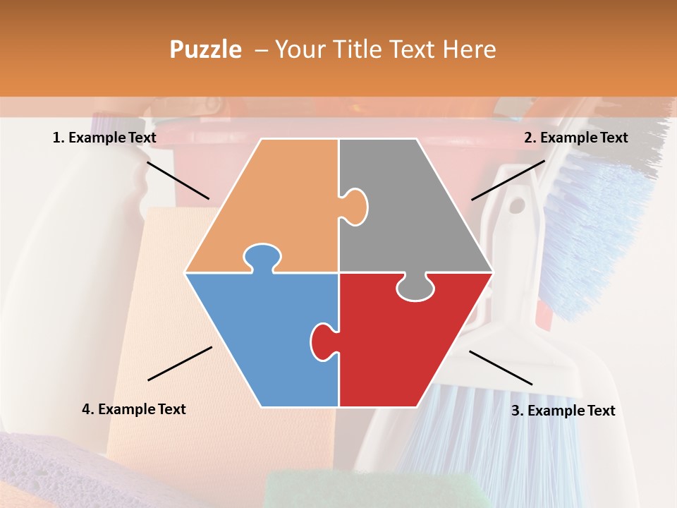 Bucket Housework Polish PowerPoint Template