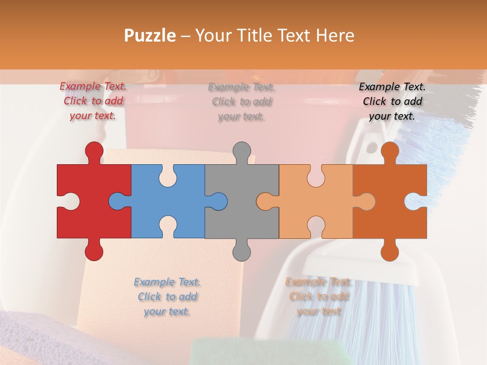 Bucket Housework Polish PowerPoint Template