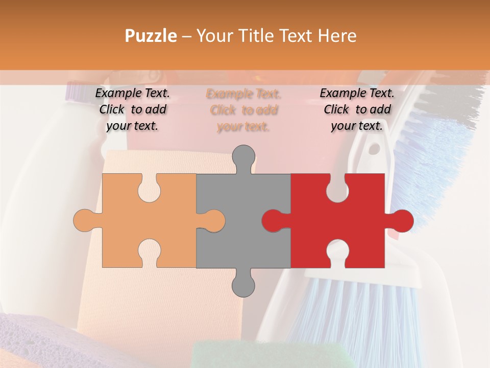 Bucket Housework Polish PowerPoint Template