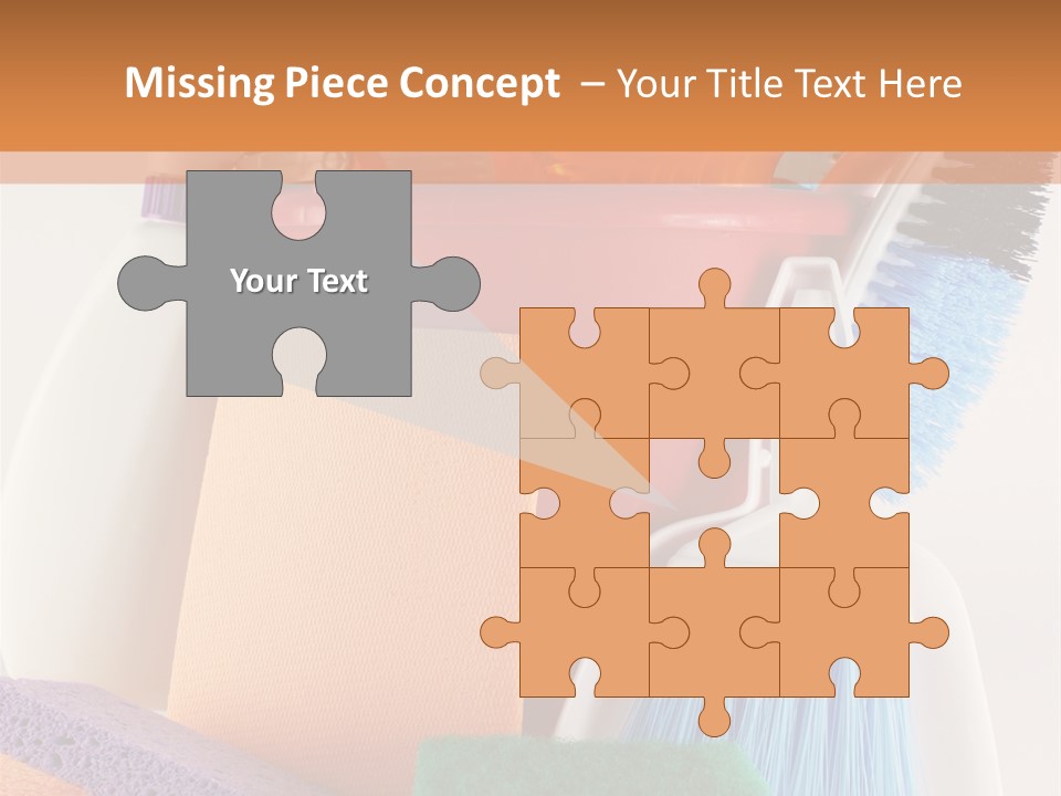 Bucket Housework Polish PowerPoint Template