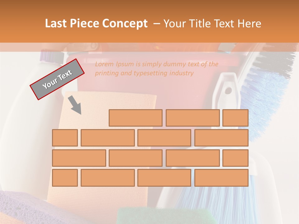 Bucket Housework Polish PowerPoint Template