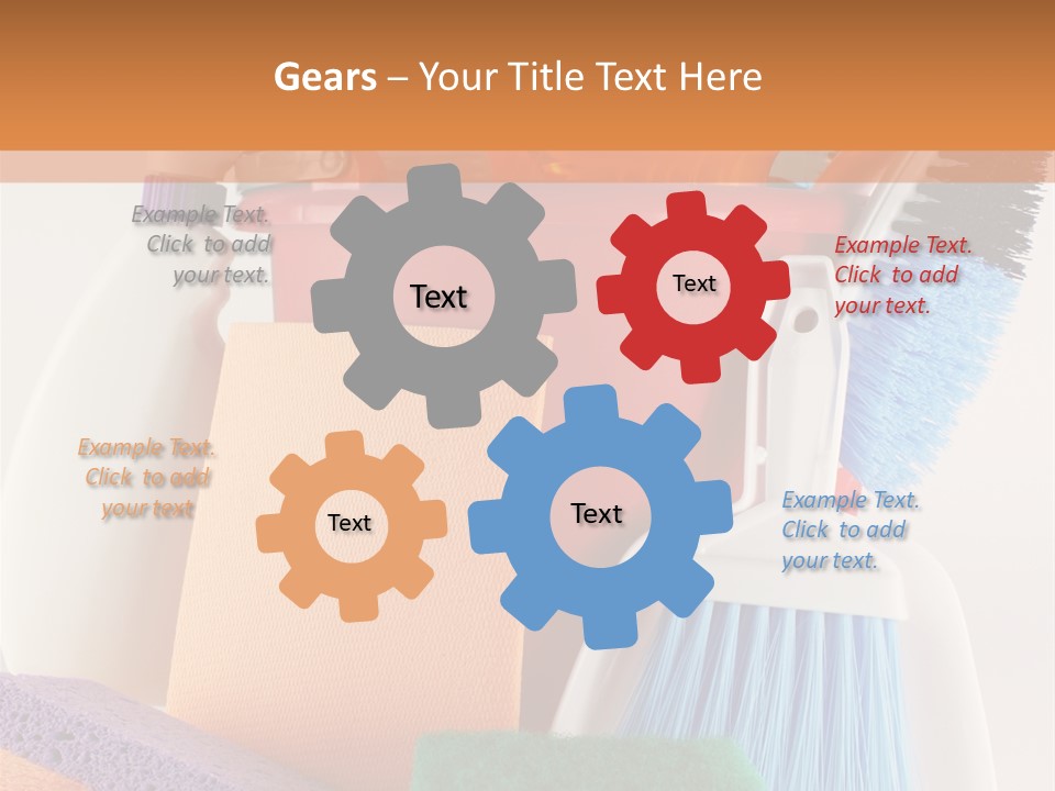 Bucket Housework Polish PowerPoint Template