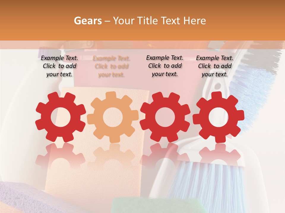 Bucket Housework Polish PowerPoint Template